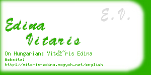 edina vitaris business card